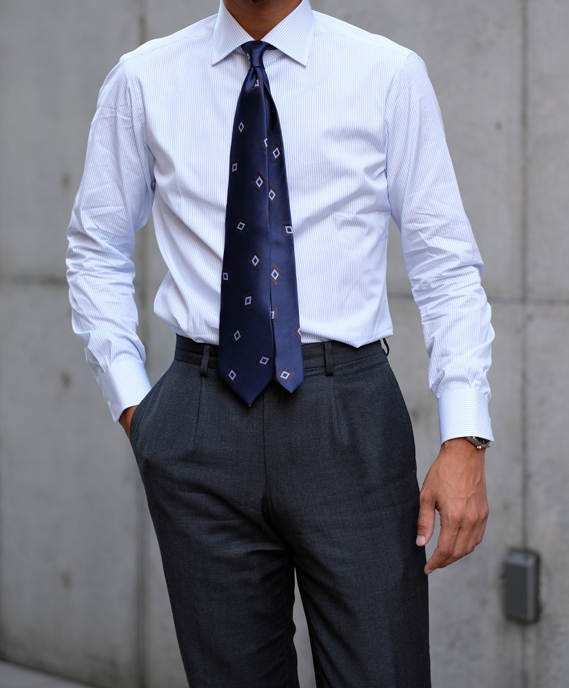 播州織メンズシャツパターンオーダー（1着） 44-51