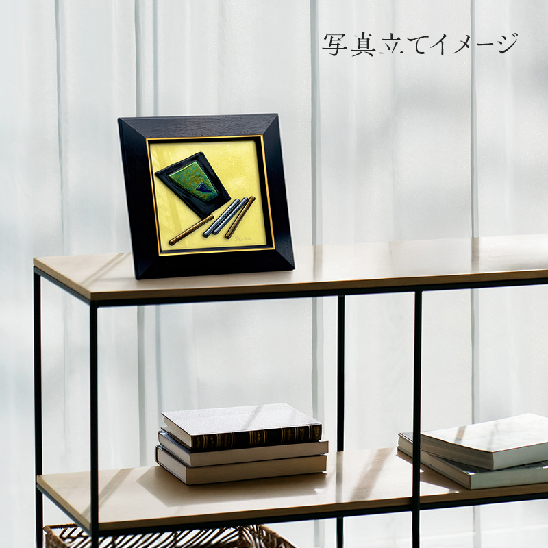 【壁飾り】インテリア　和モダン　ガラスアート　和今風B