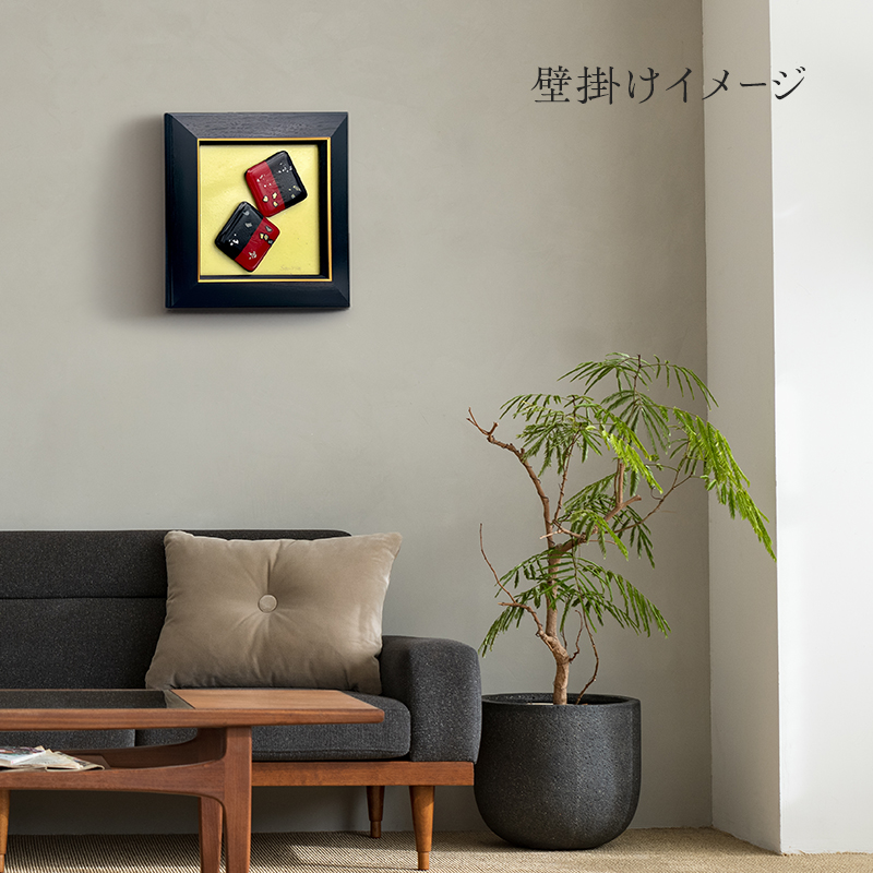 【壁飾り】インテリア　和モダン　ガラスアート　和今風C