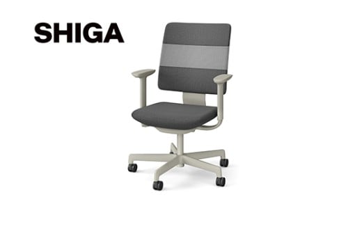 イトーキ SHIGA シガ 昇降脚 背トリプル ベースカラー:ペールオリーブ / 座面カラー:ツートーンWC（KJ-517SEM-L4WCF）キャスター5本脚 【アンクルムーブ・シンクロロッキング / アジャスタブル肘 / 抵抗付きウレタンキャスター】 日本製 ワークチェア オフィスチェア 柴田文江氏デザイン【EI188W】