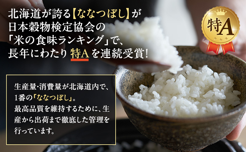 【3ヵ月連続定期便】北海道産 喜 ななつぼし 精米 2kg 米 特A 獲得 白米 ごはん 定期便 定期配送 3ヵ月 道産米 ブランド米 2キロ お米 ご飯 米 北海道米 JAふらの ホクレン ホクレン米 送料無料 北海道 富良野市