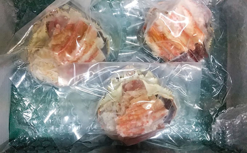 【数量限定】夫婦蟹 甲羅盛セット 松葉蟹 ほぐし身（特々上）※活き蟹（1,300g級）とコッペがに（中サイズ3個）