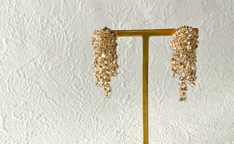 チェコガラスアクセサリー「dorop＊gold」
