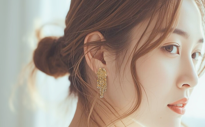 チェコガラスアクセサリー「dorop＊gold」