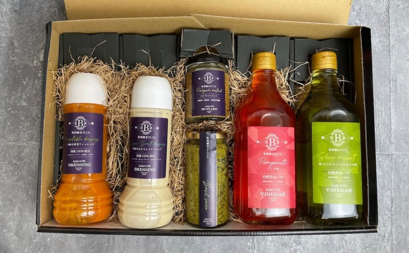 梅薫醸造ベストセラー 6本セット ドレッシング 酢 ソース