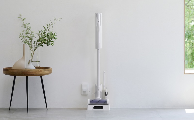 充電式紙パックスティッククリーナー SBD78DCBLP-W ホワイト 掃除機 コードレス 紙パック 紙パック式 軽量 充電式 アイリスオーヤマ ゴミ捨て簡単 充電スタンド スティッククリーナー 紙パック式掃除機