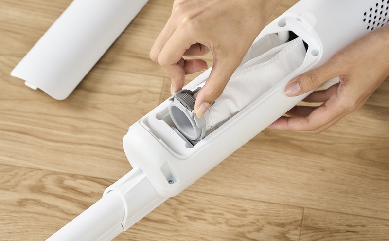 充電式紙パックスティッククリーナー SBD78DCBLP-W ホワイト 掃除機 コードレス 紙パック 紙パック式 軽量 充電式 アイリスオーヤマ ゴミ捨て簡単 充電スタンド スティッククリーナー 紙パック式掃除機