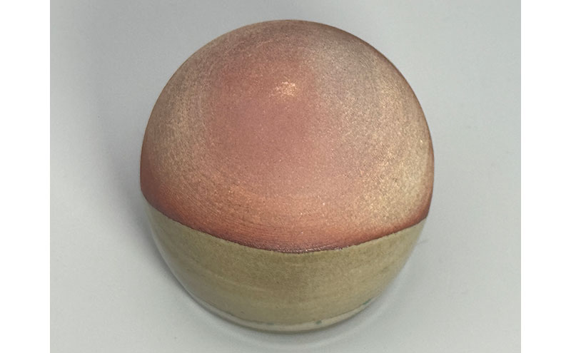 虫明焼 灰釉起き上がり器(黒井千左 作) 工芸品 インテリア 雑貨 日用品