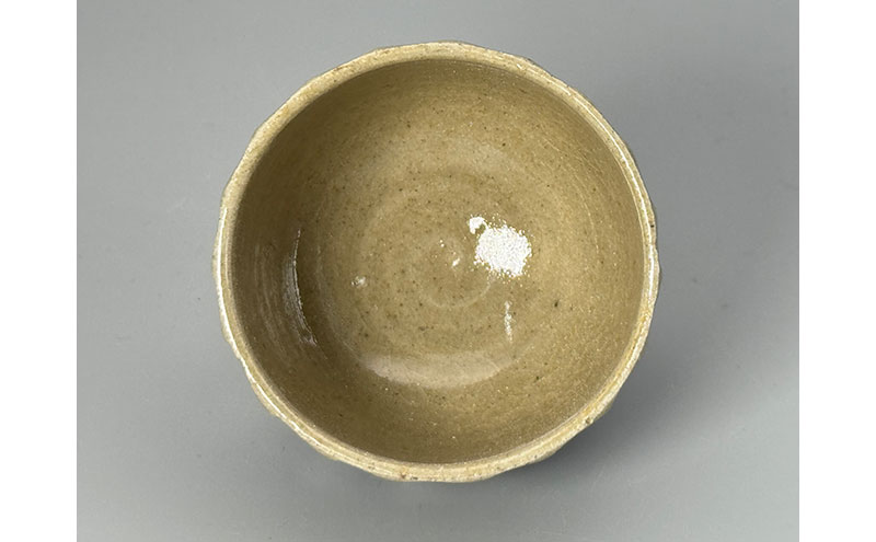 虫明焼 釉彩面取ぐい呑(黒井博史 作) 工芸品 食器 酒器 ぐい呑