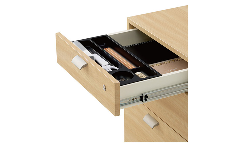 WORK STUDIO ムーブユニット DD-WF201-MR 家具 引出 ワゴン 鍵付 3段 デスク下 収納 オフィスデスク テレワーク 在宅ワーク リモートワーク 静岡 袋井市