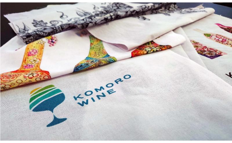 天然由来の染料で染めた手ぬぐい3本セット 【ワイン柄】 手拭い おしゃれ てぬぐい 綿 信州 長野県 小諸市