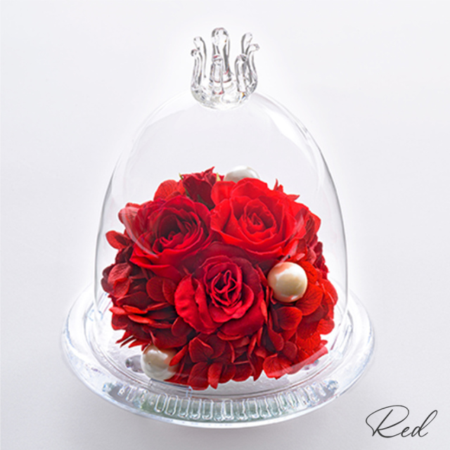 ガラスドームS 花 お花 プリザーブドフラワー ギフト プレゼント お祝い 誕生日 お供え アレンジ インテリア 東京都 墨田区