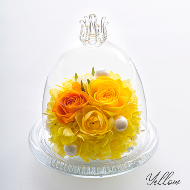 ガラスドームS 花 お花 プリザーブドフラワー ギフト プレゼント お祝い 誕生日 お供え アレンジ インテリア 東京都 墨田区