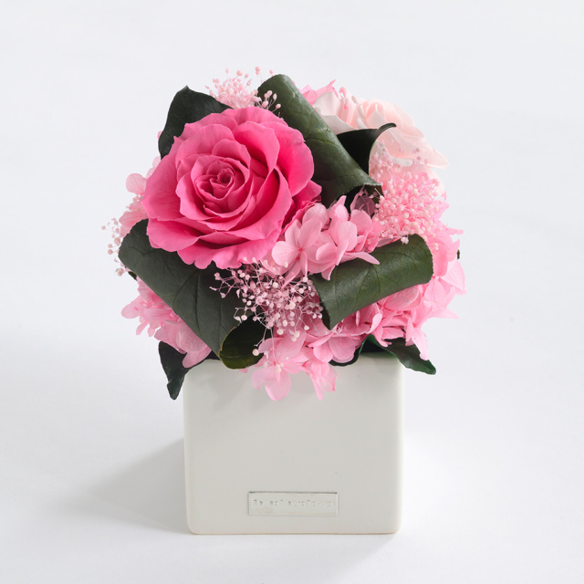 キューブS 花 お花 プリザーブドフラワー ギフト プレゼント お祝い 誕生日 お供え アレンジ インテリア 東京都 墨田区