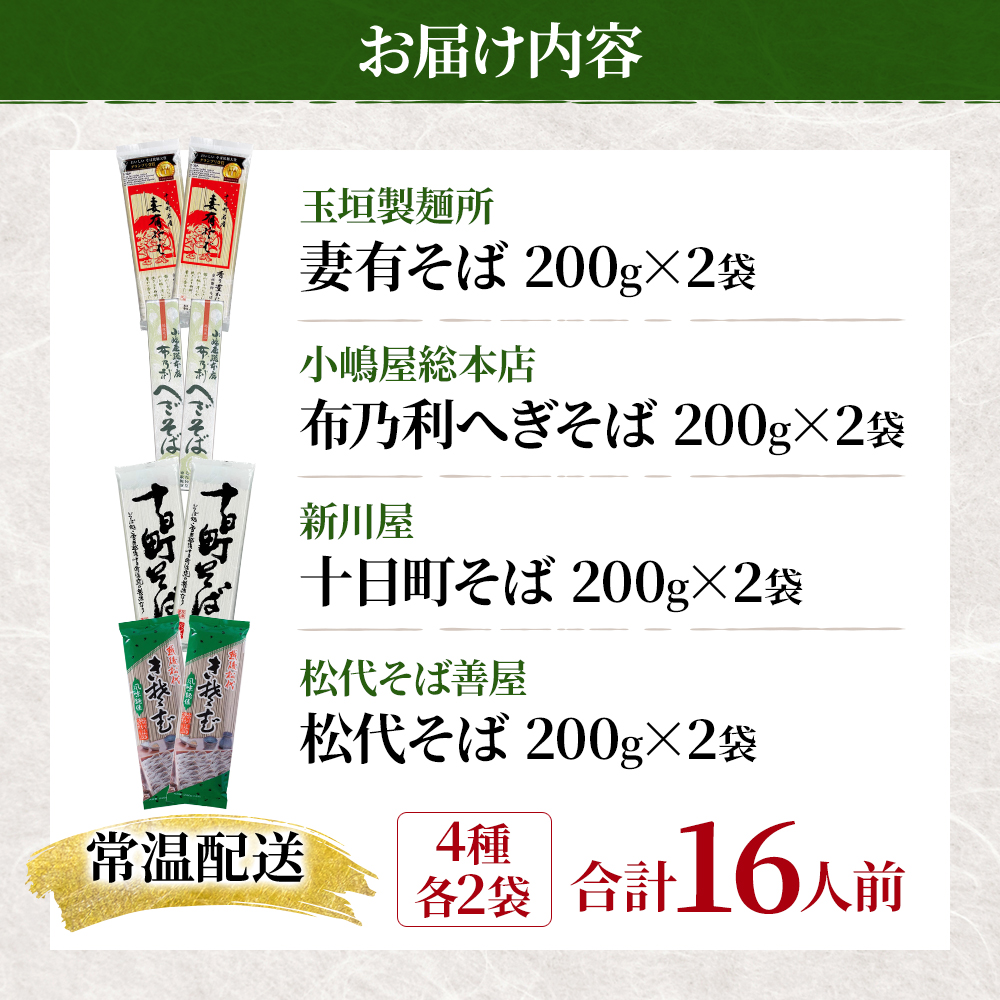 そば・蕎麦・SOBA あなたのソバに 【2】 乾麺 麺 麺類 新潟 