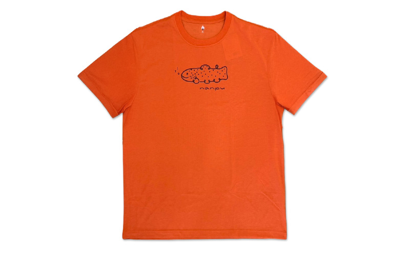 nanpu イトウ Tシャツ XL サイズ  オレンジ 北海道 南富良野町 限定デザイン オリジナル