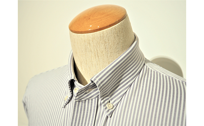 丸和繊維工業 INDUSTYLE TOKYO 動体裁断 シャツ ロンストBD グレー ファッション 「すみだモダン」 