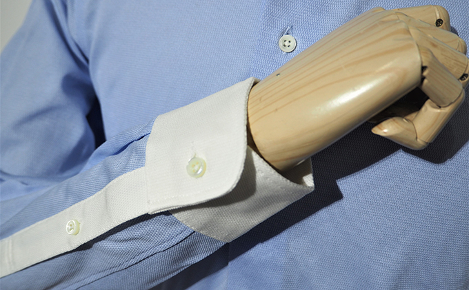 丸和繊維工業 INDUSTYLE TOKYO 動体裁断 シャツ クレリック サックス ファッション 「すみだモダン」 