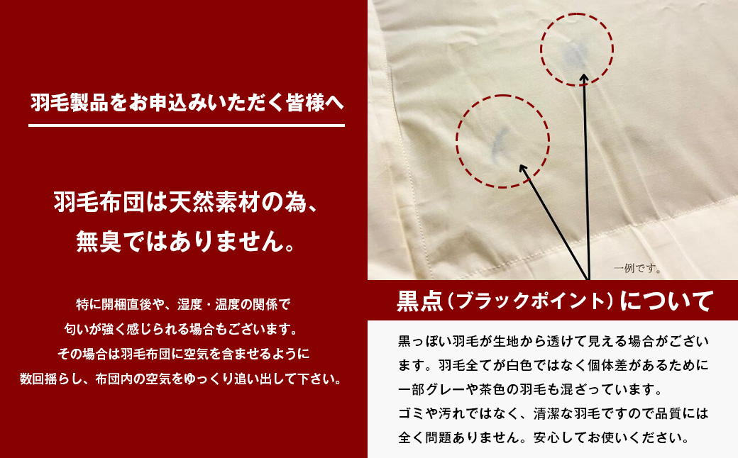 ロイヤルゴールド 羽毛布団 ポーランドマザーグース93％ シングル無地 1.0kg 