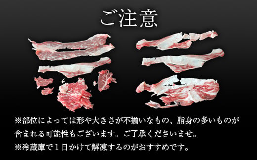 FK7-0235_くまもとあか牛 切り落とし 1kg（500g×2パック） 牛肉 冷凍 九州 熊本県 熊本 嘉島