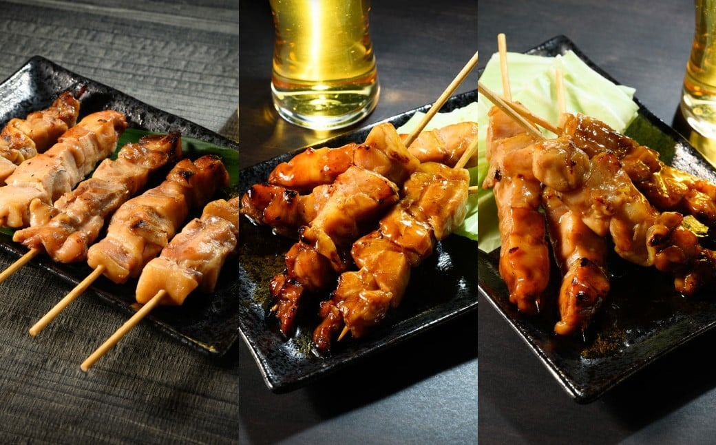 焼き鳥 食べ比べ セット 30本（つくば鶏・大山どり・桜姫）3種 各10本 鶏肉 肉 お肉 鶏 とりにく とり 串 串焼き おつまみ あて BBQ バーベキュー 惣菜 おかず 焼鳥 国産 冷凍 お取り寄せ 茨城県 守谷市