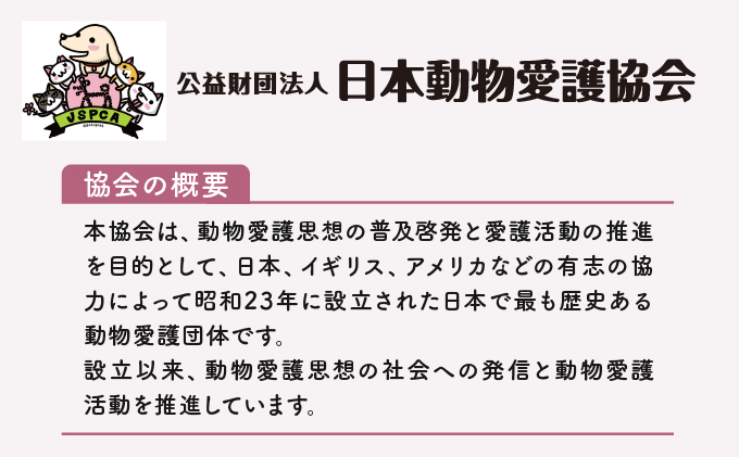 日本動物愛護協会殺処分低減活動への寄附【犬猫殺処分ゼロ】（返礼品なし）【MRI-AiD】【寄付額：10万円】