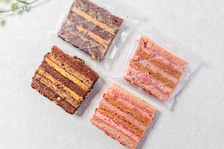 チョコのミルフィーユ&いちごのミルフィーユ【鹿嶋市 お菓子 パティスリー 洋菓子 セット ギフト 化粧箱 オリジナル お茶 ティータイム】（KD-10）