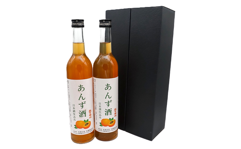 あんず酒2本セット 果実酒 リキュール お酒 アルコール 日本酒仕込み フルーティー 酸味 香り 甘さ控えめ 後味すっきり 食事 リフレッシュ 鳩山町 