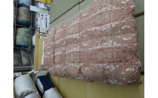 明治6年創業　ワタセのやわらか羽毛ふとん（ピンク）【CW49W】