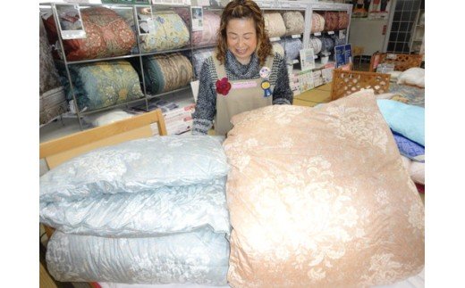 明治 6年創業　ワタセの最高品質羽毛ふとん（ピンク）（ポーランド・ホワイトマザーグースダウン　95%）【CW51W】