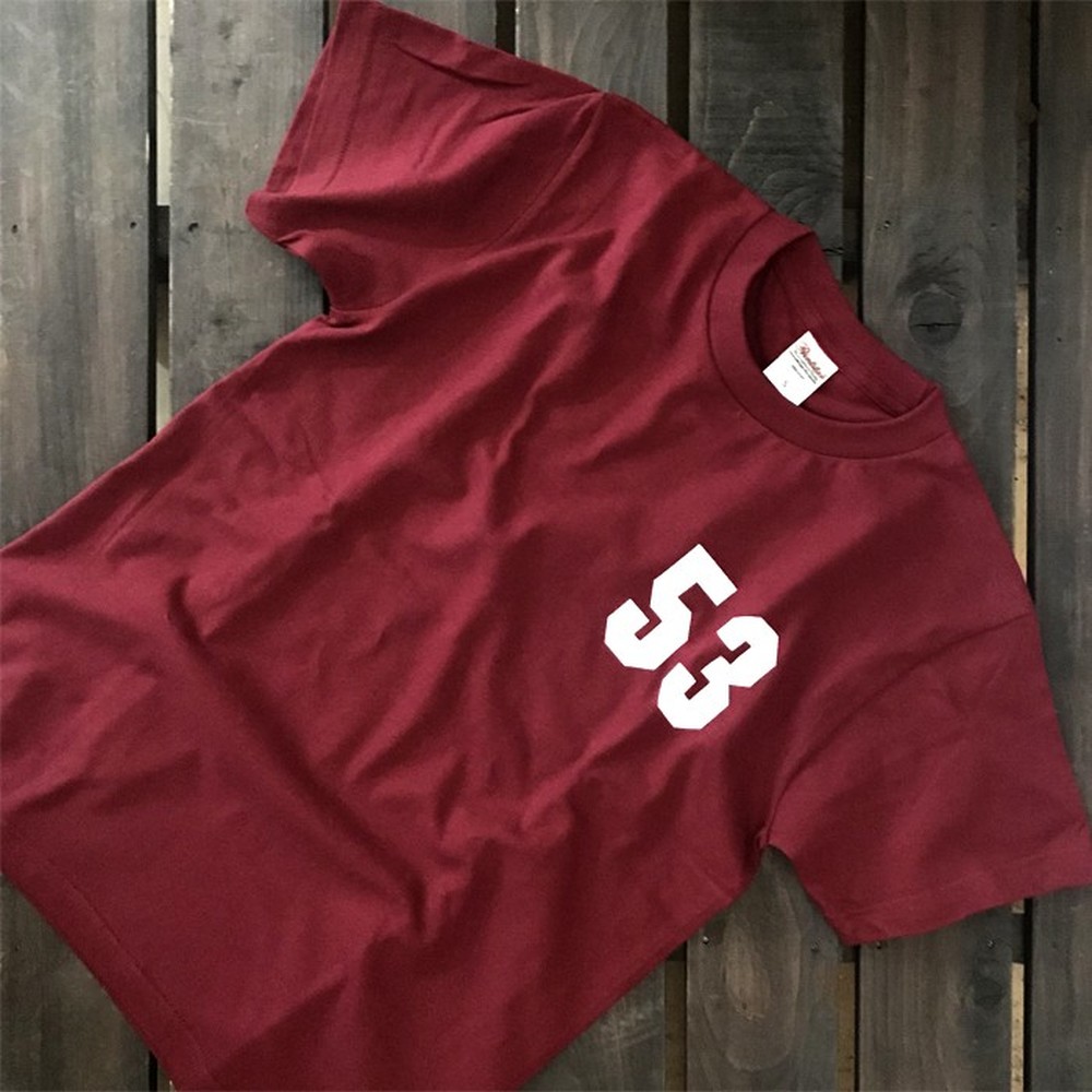 17-245 【バレンタインデー】ゆるキャラ紋太グッズ(Tシャツ[バーガンディーM]、タオル[ブルー])