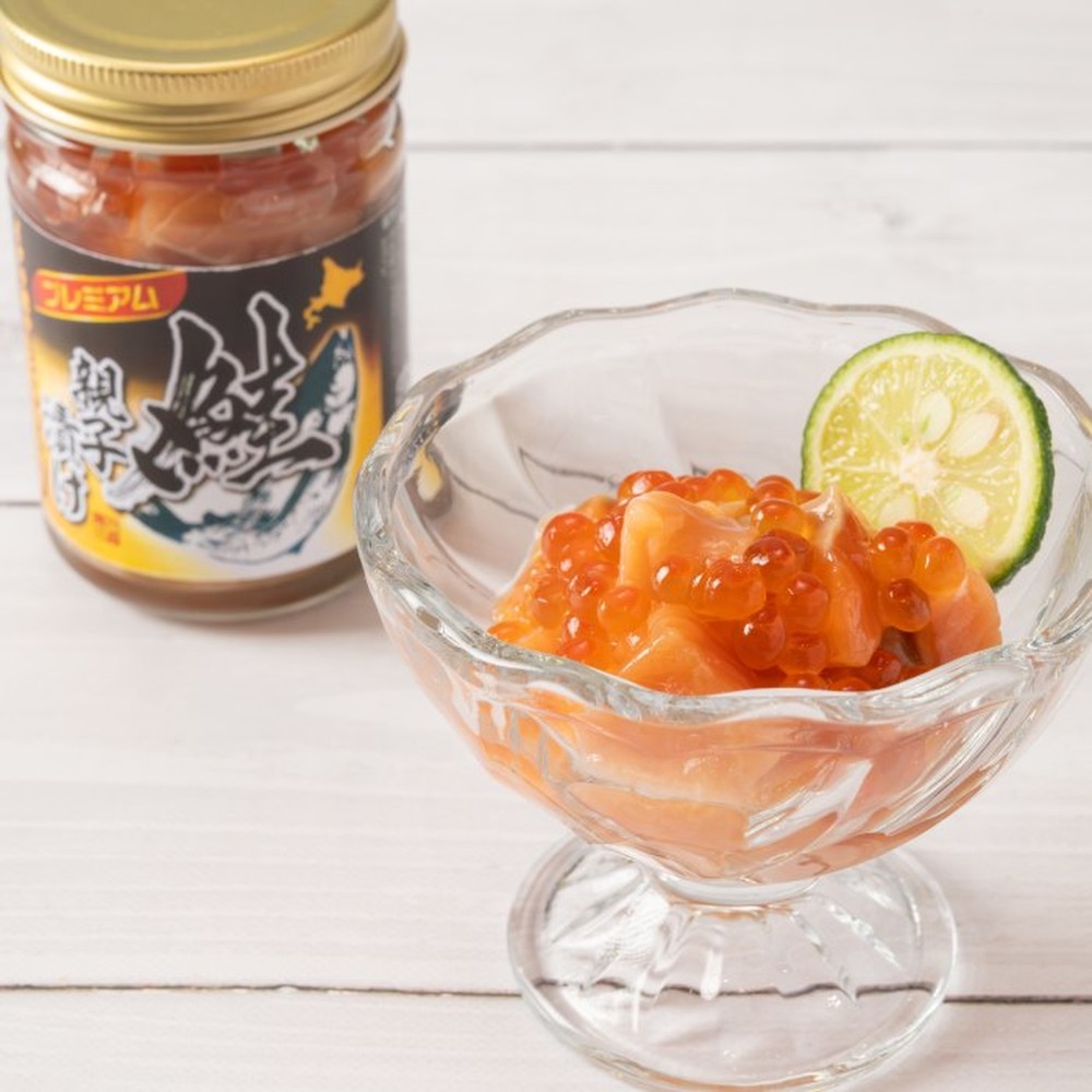 22-152 【ホワイトデー】北海道産鮭親子漬けプレミアム4個セット～いくら増量しました～