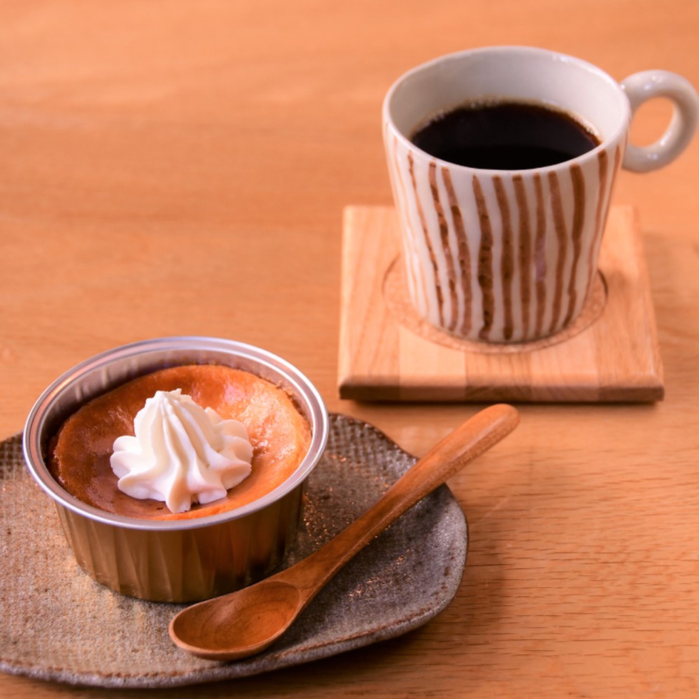 24-129 【バレンタインデー】cafe ほの香のベイクドチーズケーキ 10カップセット