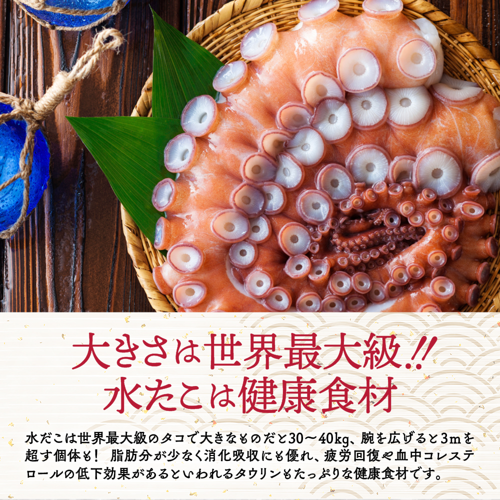 68-12 【バレンタインデー】水だこ太足 小分け真空パック約4.5kg