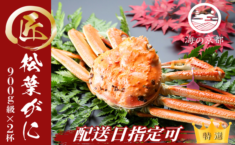 【配送日指定可】茹で松葉蟹　大2杯 (900g級)〈11月中旬～2026年3月末頃発送〉 蟹 カニ かに 松葉蟹 松葉ガニ ズワイガニ ボイル