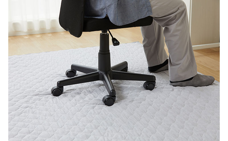 はがして洗える Hagashラグ セット 杢キルト 1cm HAGSM10-1318 グレー ラグ 約1.5畳 洗える 洗濯機 おしゃれ カーペット 滑り止め ラグマット ズレにくい オールシーズン アイリスオーヤマ ハガッシュ Hagash カバーラグ アンダーラグ セット