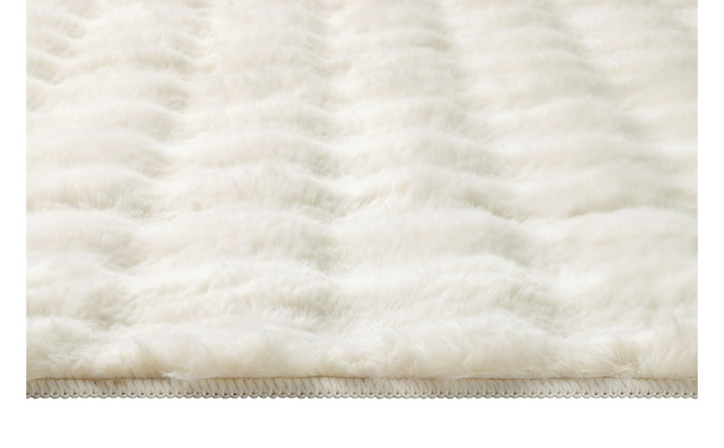 はがして洗える Hagash カバーラビットファー調 HAGCR-1818 ホワイト ラグ カバー 約2畳 洗える 洗濯機 おしゃれ カーペット ラグマット オールシーズン 一人暮らし リビング アイリスオーヤマ ハガッシュ Hagash カバーラグ