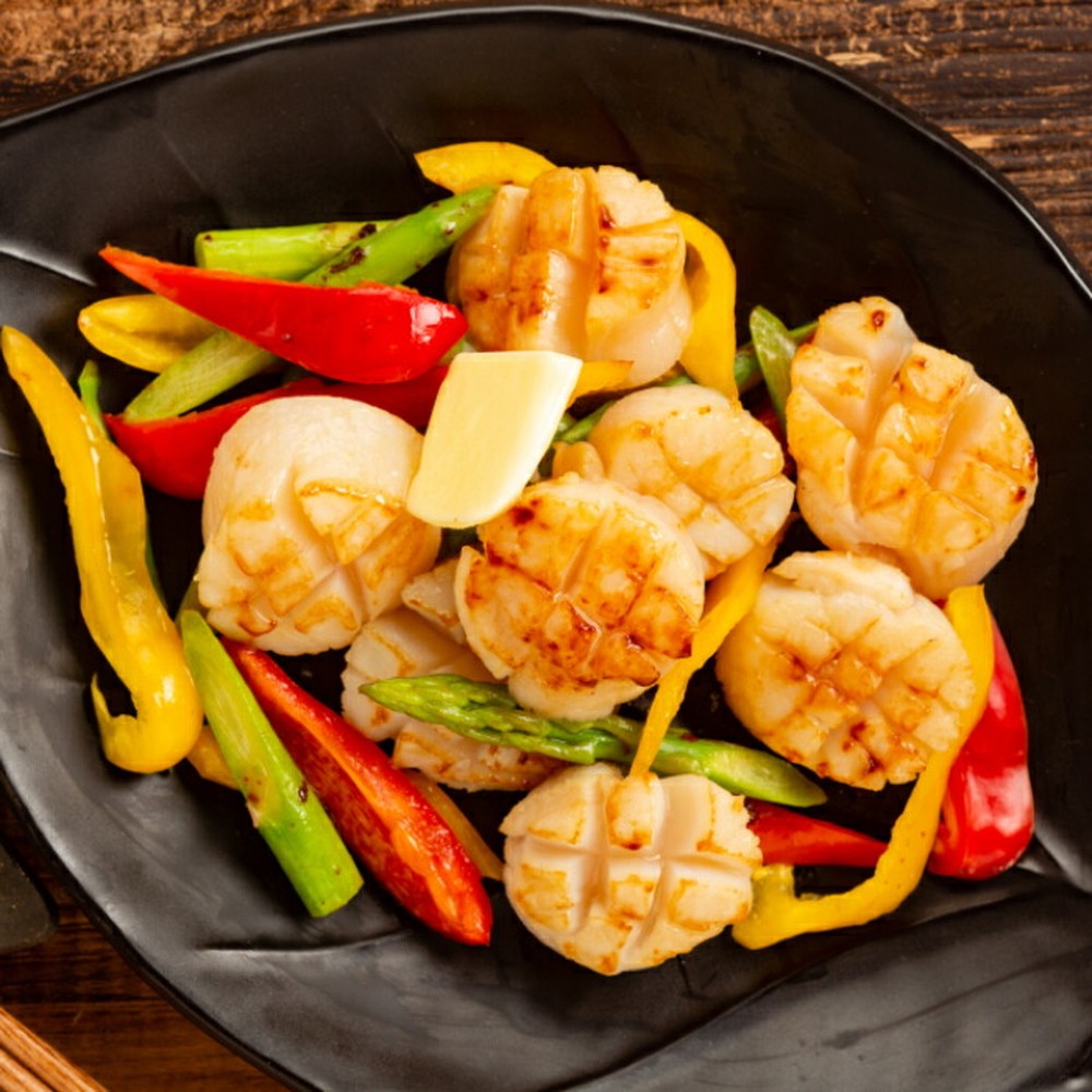 66-12 【定期便３か月】北海道オホーツク海産ホタテ玉冷バラエティサイズ(1kg)×３回｜ 訳あり サイズ不揃い