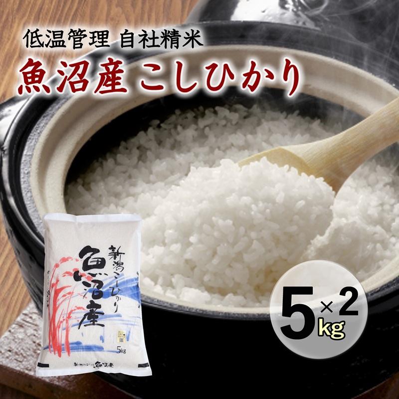 魚沼産コシヒカリ 厳選 低温管理 自社精米 5kg×2袋 新潟 こしひかり 