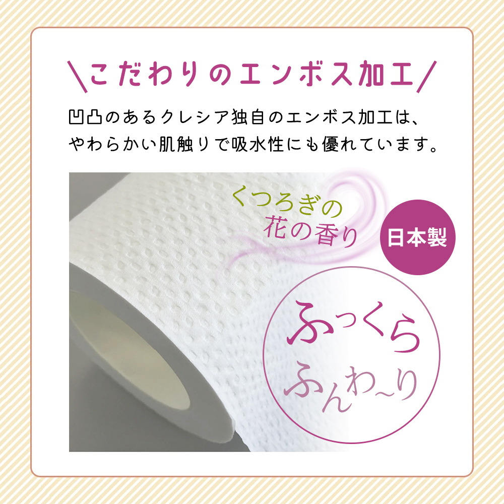 定期便 トイレットペーパー ダブル スコッティ 2倍長持ち 72ロール ( 12ロール × 2パック ) 《 4ヶ月ごと 計  3回 》 フラワーパック 香り付き