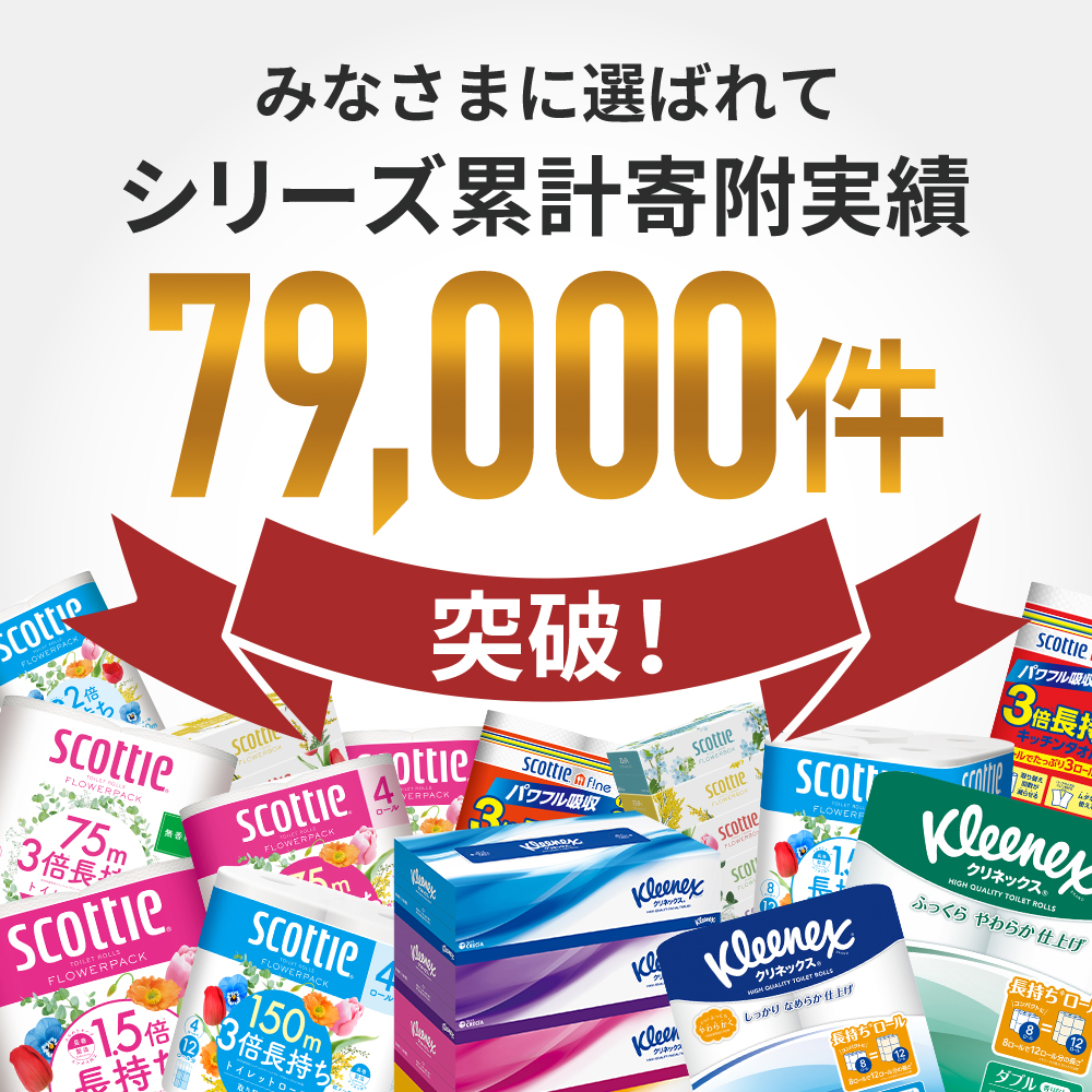 定期便 トイレットペーパー ダブル スコッティ 2倍長持ち 144ロール ( 12ロール × 4パック ) 《 4ヶ月ごと 計  3回 》 フラワーパック 香り付き