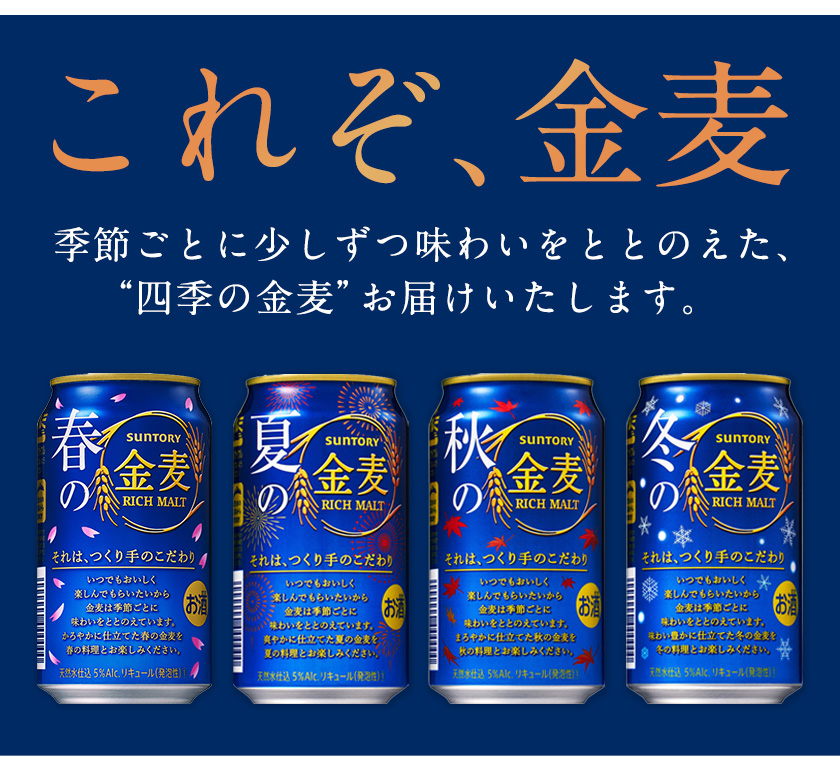 熊本県御船町のふるさと納税 “九州熊本産” 金麦 350ml×24本 １ケース 《30日以内に出荷予定(土日祝除く)》 金麦 350  阿蘇の天然水100％仕込 ビール ギフト お酒 アルコール 熊本県御船町