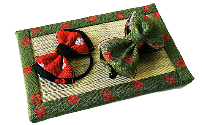 畳縁アクセサリ−縁結びセット（グリ−ン） 民芸品 工芸品 雑貨 日用品 