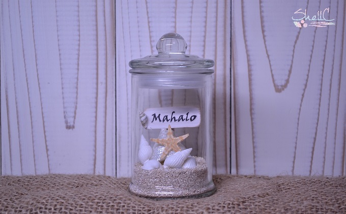 シェルランプ　【Mahalo】 雑貨 日用品 インテリア 灯り 貝殻のランプ 手作り 