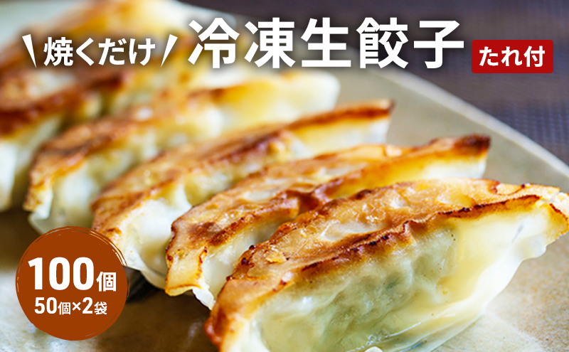 ふるさと納税・餃子・100個（50個×2袋）セット・生餃子・餃子のタレ付・＜一品香甘木店＞肉の加工品・お肉・中華・夕飯・パーティー・豚肉・国産野菜・霧島味彩豚