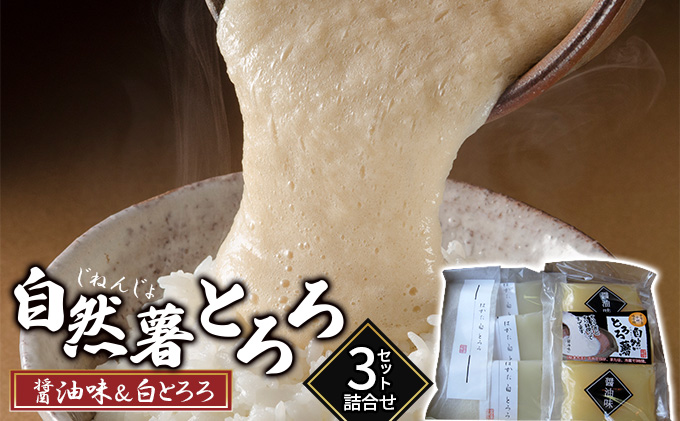 福岡県朝倉市のふるさと納税 いも 自然薯 山芋 とろろ 食べ比べ 詰合せ セット 2種 各3袋 朝倉市産 自然薯王国 野菜 根菜 セット