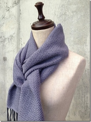 ito to iro 手染め・手織り仕上「ストール」メリノウール100% 網代斜紋・グレー ファッション小物 
