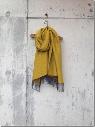 ito to iro 手染め・手織り仕上 シルクウール35% 網代斜紋 ストール【B】 ファッション小物 