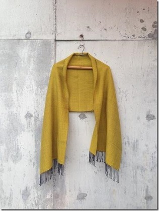 ito to iro 手染め・手織り仕上 シルクウール35% 網代斜紋 ストール【B】 ファッション小物 