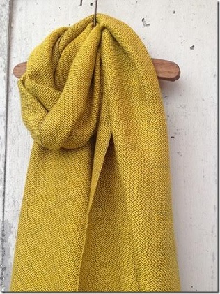 ito to iro 手染め・手織り仕上 シルクウール35% 網代斜紋 ストール【B】 ファッション小物 